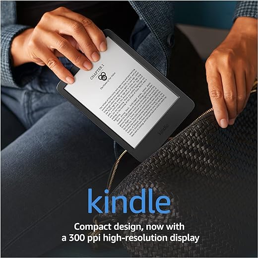 Amazon Kindle – The Lightest And Most Compact Kindle, With Extended Battery Life, Adjustable Front Light, And 16 Gb Storage – Black