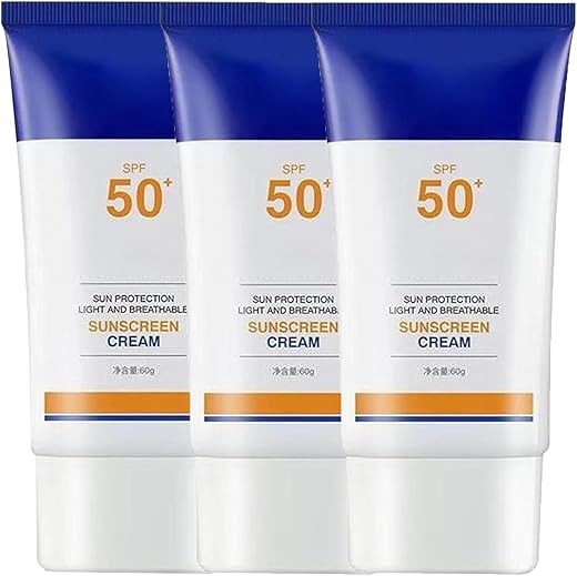 3Pc 𝓔𝓗𝓓 Sunscreen Spf50+, Ultra Light Face Moisturizer Sun Isolation Stick For Men &Amp; Women, Universal Waterproofing Protector Solar Stick With Strong Sun Protection, Suitable For Sensitive Skin