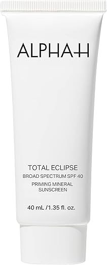 Alpha-H | Total Eclipse Broad Spectrum Spf 40 Firming Mineral Sunscreen, Moisturizing Tinted Spf For Uva/Uvb Protection