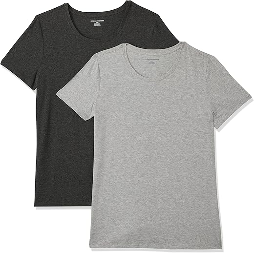 Amazon Essentials Women'S Classic-Fit Short-Sleeve Crewneck T-Shirt, Multipacks