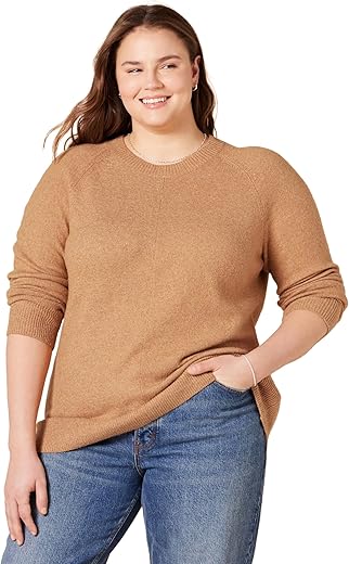 Amazon Essentials Women'S Classic-Fit Soft Touch Long-Sleeve Crewneck Sweater