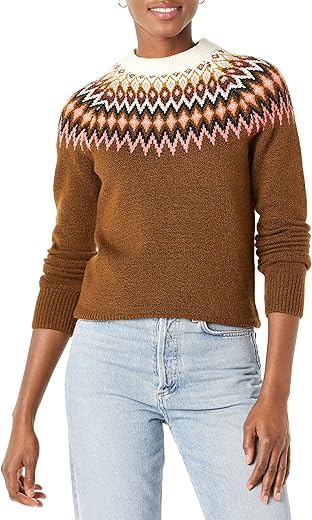 Amazon Essentials Women'S Soft-Touch Crewneck Novelty Sweater