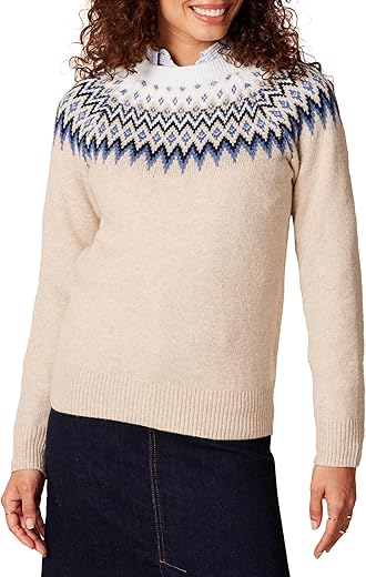 Amazon Essentials Women'S Soft-Touch Crewneck Novelty Sweater