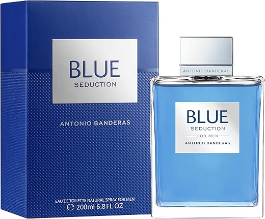 Antonio Banderas Perfumes - Blue Seduction - Eau De Toilette For Men - Long Lasting - Fresh And Casual Fragance - Ideal For Day Wear - 6.7 Fl. Oz