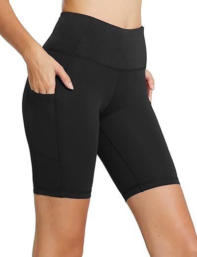 Baleaf Women'S 8&Quot;/ 5&Quot;/ 3&Quot; Biker Shorts High Waist Yoga Workout Gym Running Volleyball Spandex Shorts With Pockets