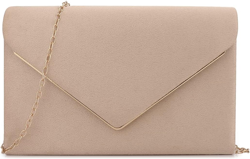 Bbjinronjy Clutch Purse For Women Evening Bags Handbags For Wedding Party Cocktail Prom Faux Suede Crossbody Shoulder Bag