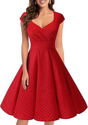 Bbonlinedress Women Short 1950S Retro Vintage Cocktail Party Swing Dresses