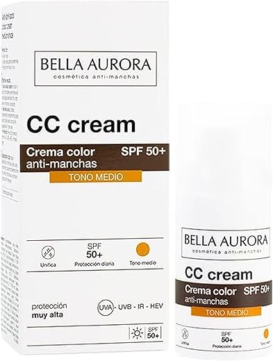 Bella Aurora Cc Cream Medium Shade Spf50 Plus, 30 Ml