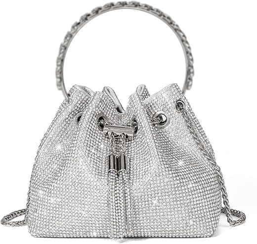 Bling Crystal Rhinestone Purse For Women Sparkly Clutch Handbag Crossbody Bag For Evening Wedding Party Prom