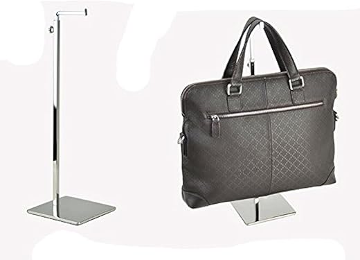 B&Amp;Nn Adjustable Metal Handbag Rack Tabletop Handbag Purse Display Stand Single Hook Bag Stand Holder (Silver)