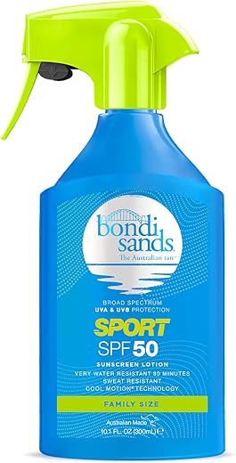 Bondi Sands Spf 50 Sunscreen Sport Trigger Spray | Non-Greasy Sunscreen Spray With Broad Spectrum Uva &Amp; Uvb Protection | 300 Ml, 10.1 Fl. Oz.