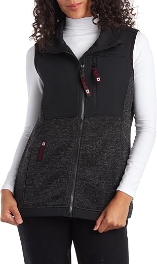 Canada Weather Gear Women'S Vest - Lightweight Sweater Fleece Vest For Women (S-Xl)