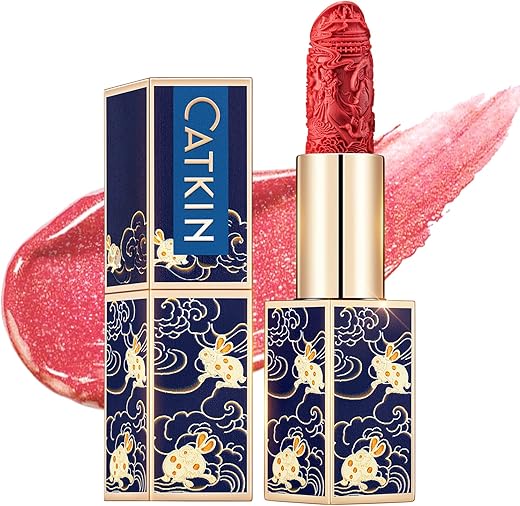 Catkin Rouge Matte Lipstick, Waterproof Long Lasting Satin Moisturizing Smooth Soft 0.13 Ounce-Chinese Style (C.133)