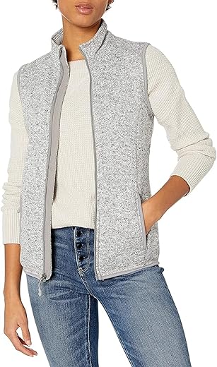 Charles River Apparel Women'S Pacific Heathered Sweater Fleece Vest