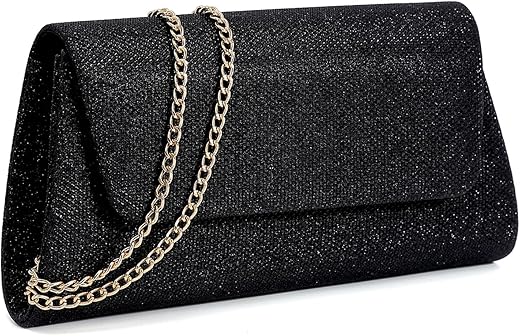 Clutch Purses Evening Bag For Women Formal,Classic Envelope Purses And Handbags Wedding Party Prom With Shoulder Strap