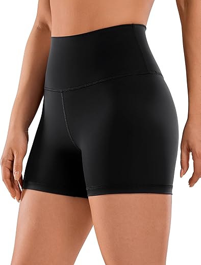 Crz Yoga Women'S Naked Feeling Biker Shorts - 3'' / 4'' / 6'' / 8'' High Waisted Yoga Workout Running Spandex Shorts