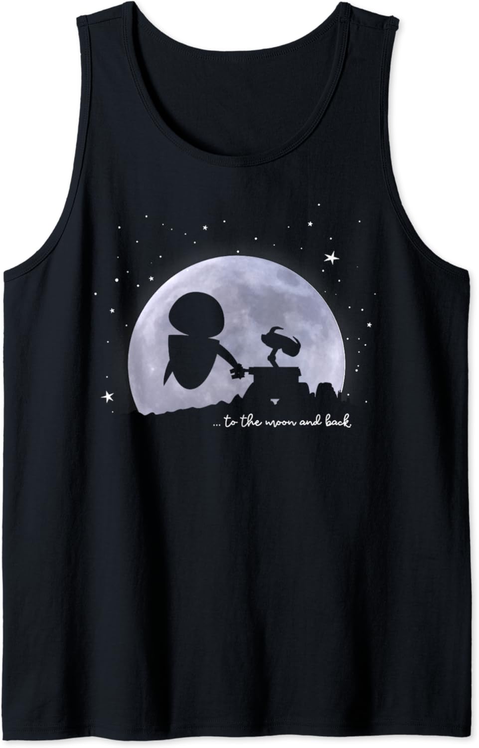 Disney Pixar Wall-E &Amp; Eve To The Moon And Back Tank Top