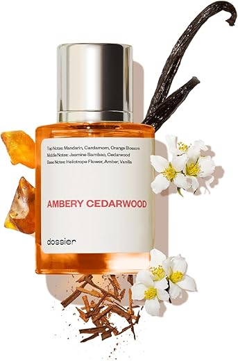 Dossier - Ambery Cedarwood - Eau De Parfum - Inspired By T.mugler Alien - Perfume Luxury - Pure Infused - Paraben Free - Vegan - For Women Men Unisex - Fragrance 1,70Z (Spray 50Ml)