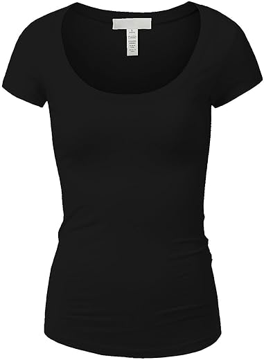 Emmalise Women'S Short Sleeve Tshirt Scoop Neck Tee Value Pack Junior Plus Sizes