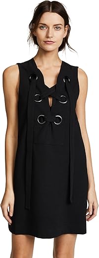 English Factory Women'S Lace Up Front Dress