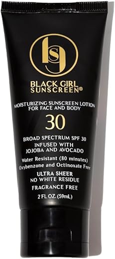 Face &Amp; Body Moisturizing Sunscreen Lotion Spf 30, No White-Residue For Melanin Rich Skin (2 Fl. Oz.)