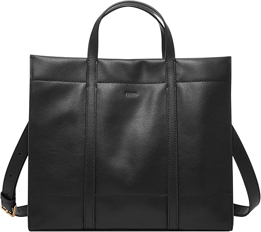 Fossil Women'S Carmen Leather Shopper Tote Purse Handbag For Women