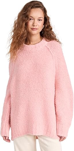 Free People Women'S Teddy Sweater Tunic, Pale Rosette, Pink, S