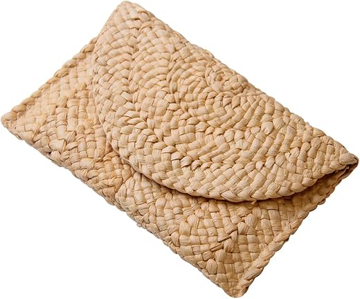 Freie Liebe Straw Clutch Purses For Women Summer Beach Bags Envelope Woven Clutch Handbags