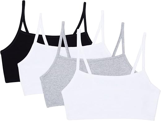 Fruit Of The Loom Women'S Spaghetti Strap Cotton Pullover Sports Bra Value Pack