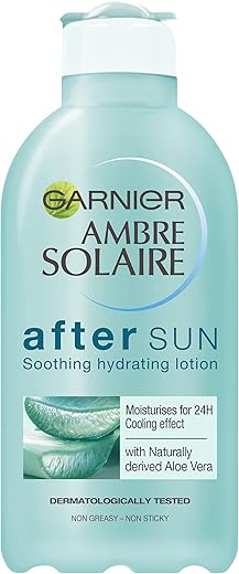 Garnier Ambre Solaire After Sun Soothing And Hydrating Lotion With Natural Derived Aloe Vera 200Ml