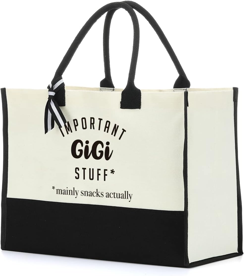 Gifts Tote Bag Important Stuff Tote Gift Gifts Birthday For Shopping Bag Grocery Bag Utility Tote