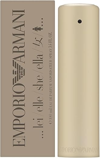 Giorgio Armani Emporio Armani She By Giorgio Armani | Eau De Parfum Spray | Fragrance For Women | Fresh And Delicate Floral Scent With Vanilla And Cedarwood | 100 Ml / 3.4 Fl Oz