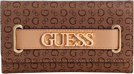 Guess Women'S Logo Belt Slim Wallet Clutch Bag