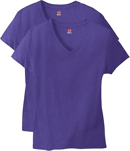 Hanes Women'S Perfect-T V-Neck T-Shirt, Ring-Spun Cotton Short Sleeve Tee For Women