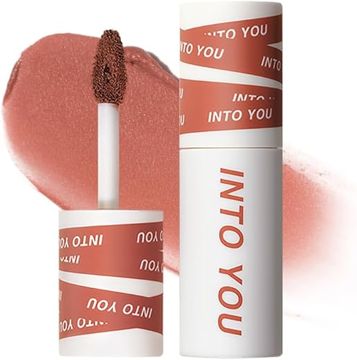 Into You Matte Lipstick Lip Mud, Waterproof Long Lasting Smudge Proof Velvet Lip Stains, Multi-Purpose For Lip And Cheek, Non-Stick Cup Not Fade Lip Gloss Makeup Cosmetics Official Directly (Em05)