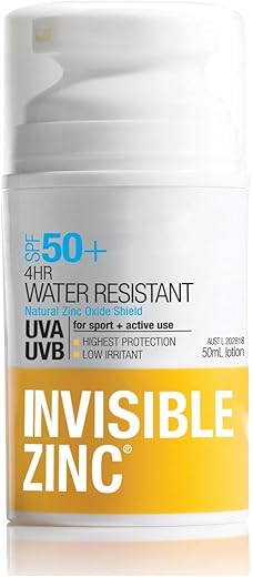 Invisible Zinc 4Hour Water Resistant Spf50+ Uva-Uvb 50Ml By Ganehill