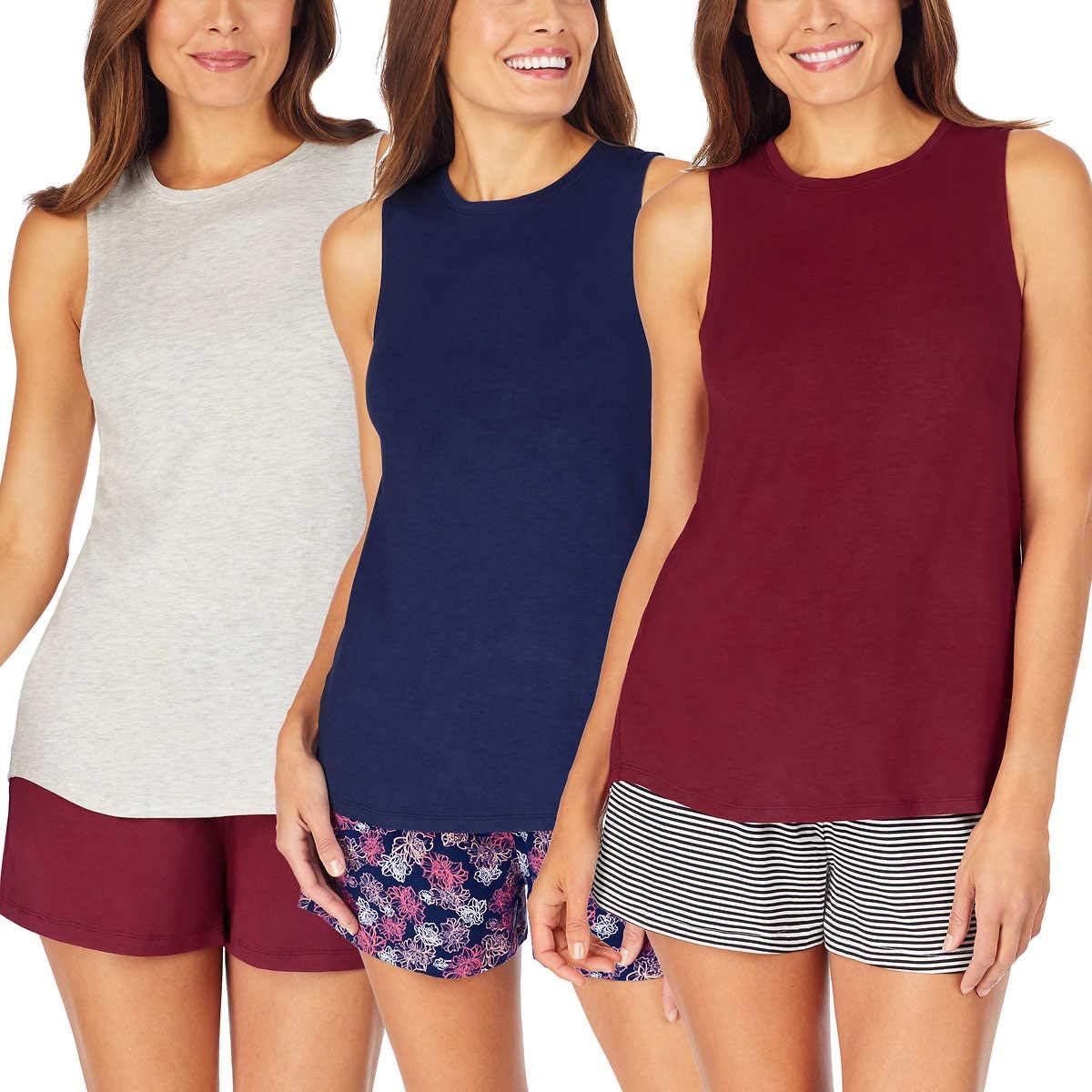 Jane And Bleecker Womens 3 Pack Lounge Tank Top