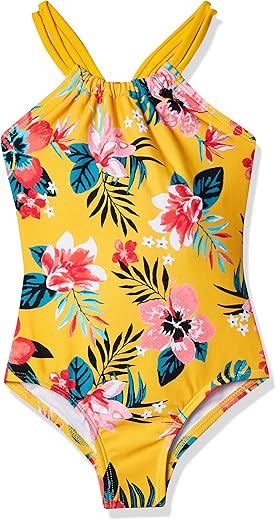 Kanu Surf Girls Jasmine Beach Sport Halter One Piece Swimsuit