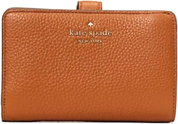 Kate Spade New York Leila Medium Compact Bifold Wallet Leather Warm Gingerbread