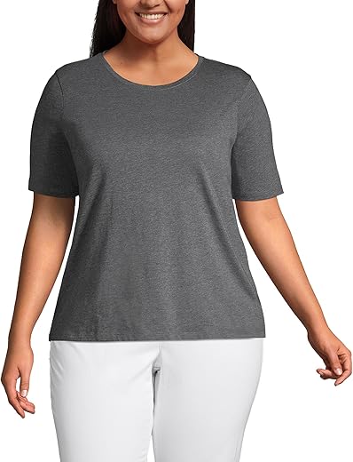 Lands' End Women'S Relaxed Supima Cotton T-Shirt