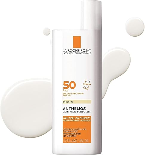 La Roche-Posay Anthelios Mineral Ultra-Light Face Sunscreen Spf 50, Zinc Oxide Sunscreen For Face, 100% Mineral Sunblock, Oil Free Sunscreen For Sensitive Skin, Daily Sun Protection