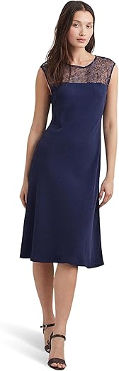 Lauren Ralph Lauren Women'S Georgette Sleeveless Cocktail Dress