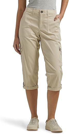 Lee Women'S Ultra Lux Comfort With Flex-To-Go Cargo Capri Pant