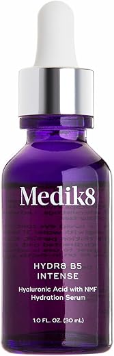 Medik8 Hydr8 B5 Intense - Intensive Hydration Hyaluronic Acid Serum - Moisture Boosting, Skin Smoothing And Brightening Treatment To Target Fine Lines And Wrinkles - Antioxidant Infused - 1.0 Oz