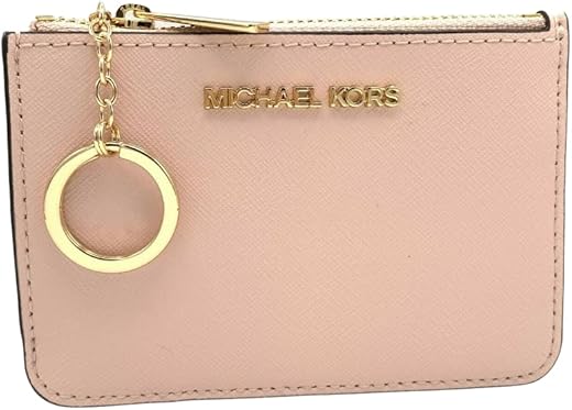 Michael Kors Jet Set Travel Small Top Zip Coin Pouch With Id Holder Saffiano Leather - Multiple Colors!!