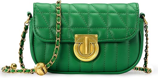 Milan Chiva Quilted Purses For Women Cute Crossbody Chain Shoulder Handbags