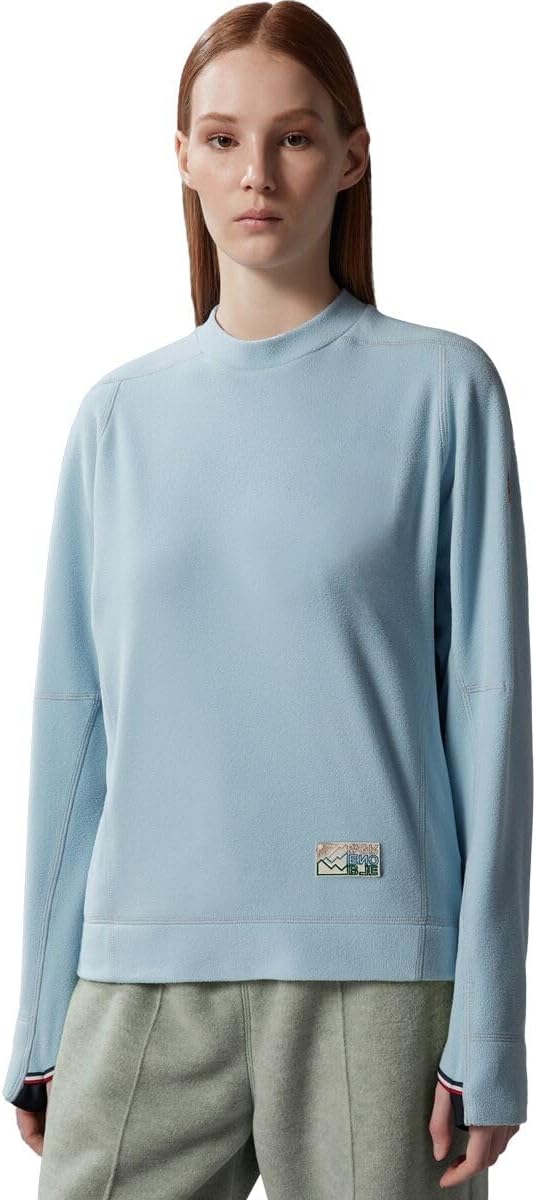 Moncler Grenoble Mountain Logo Sweatshirt - Women'S, Pastel Blue, M