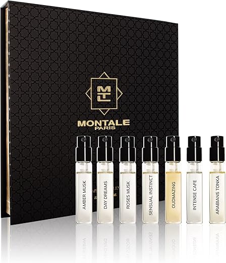 Montale Discovery Collection (Includes: Arabian Tonka, Roses Musk, Intense Cafe, Day Dreams, Amber Musk, Oudmazing, Sensual Instinct)