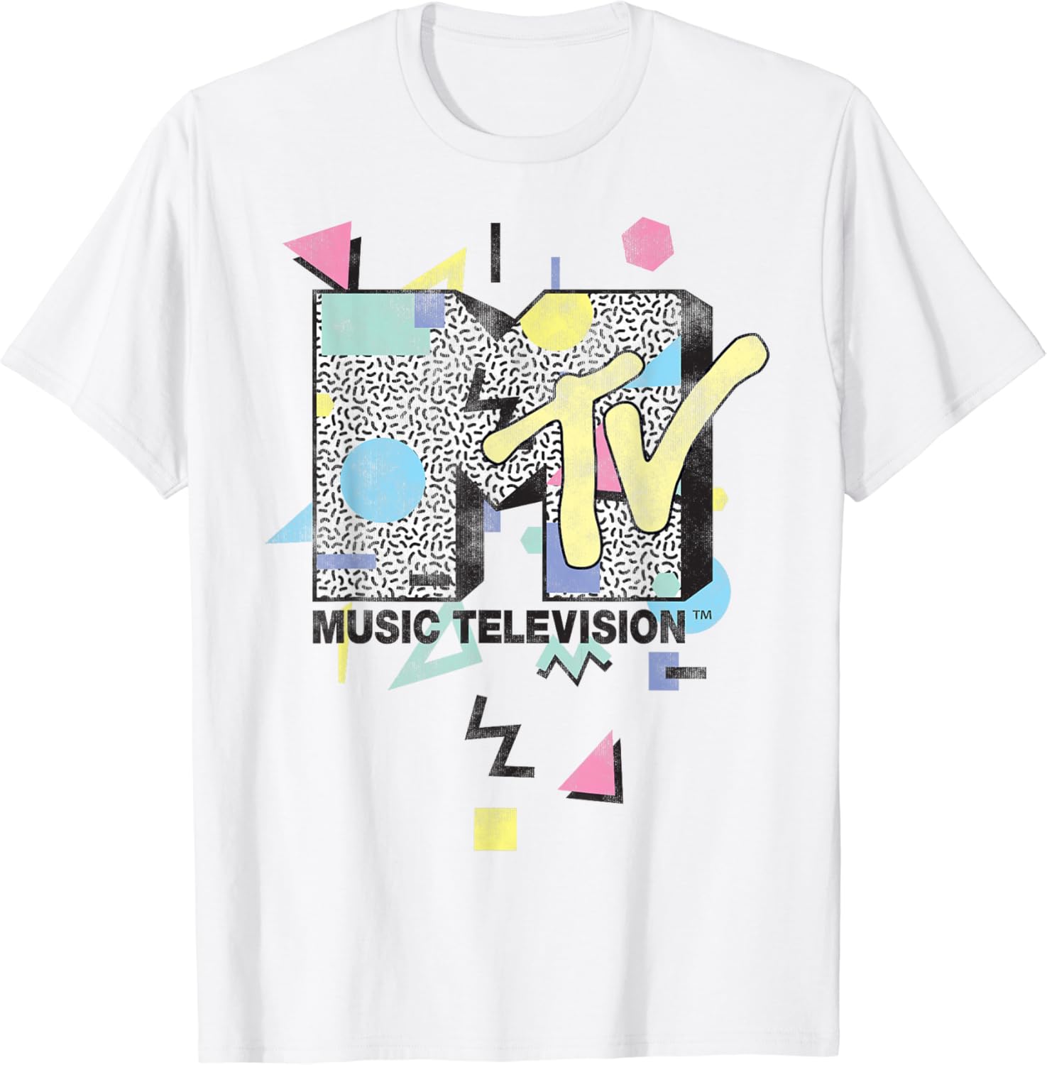 Mtv Retro Shape Design Logo Graphic T-Shirt T-Shirt