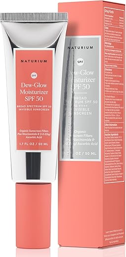 Naturium Dew-Glow Moisturizer Spf 50 Pa++++, Daily Moisturizing Sunscreen &Amp; Face Primer, Skin Protector With Dewy Finish, 1.7 Oz